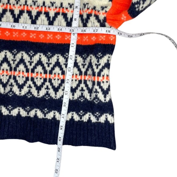 J. Crew 100% Wool Jacquard Fair Isle Knit Sweater Size Small Preppy Winter Small - Picture 5 of 9